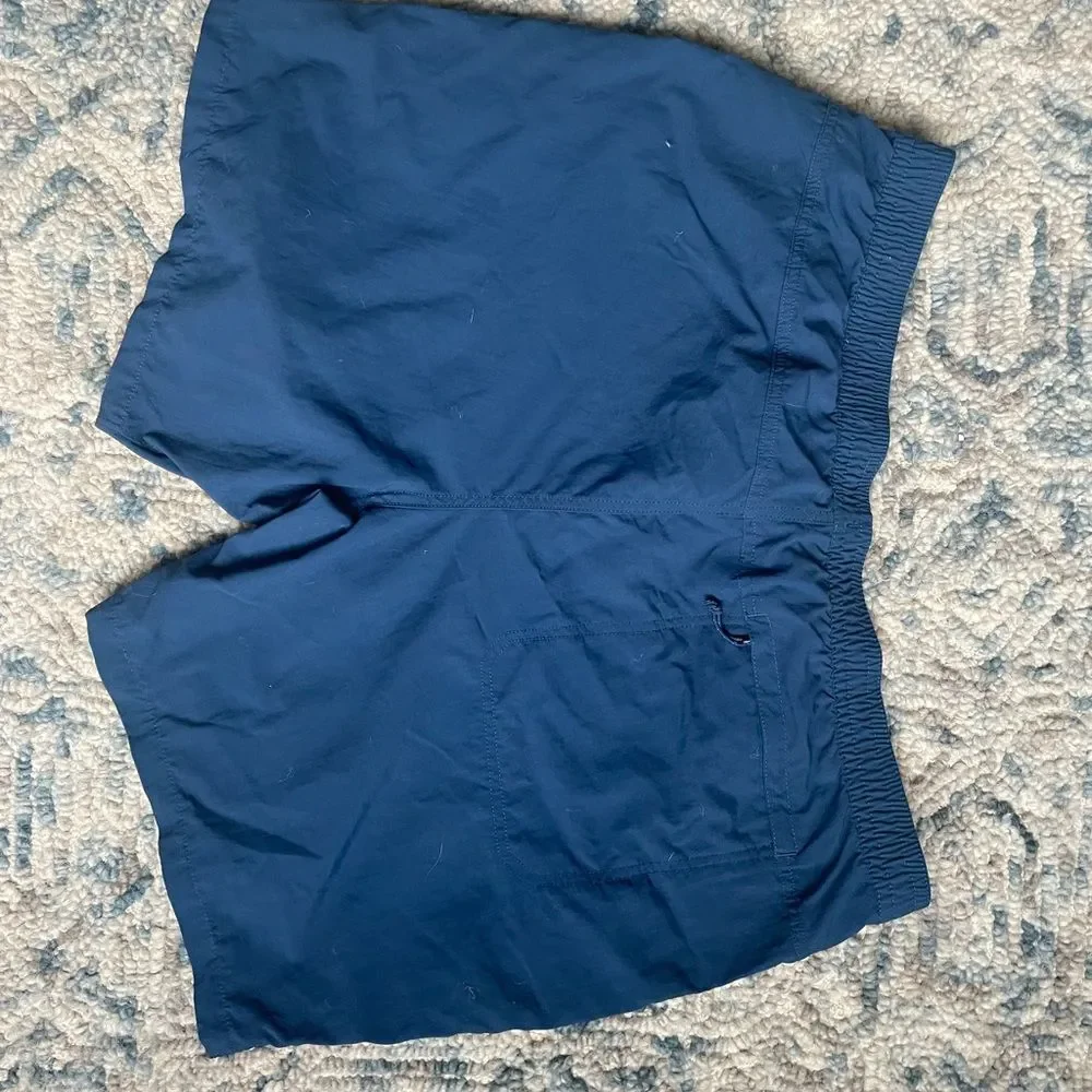The North Face Men's XXL Pull On Adventure Hybrid Shorts Blue flashdry Nylon 7in